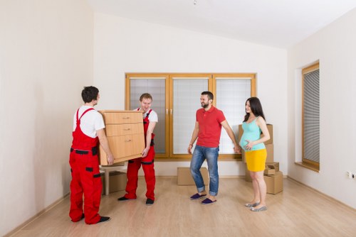 Charity donation boxes and reusable furniture for collection
