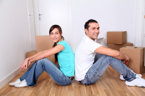 Office relocation equipment prepared for removals in Soho