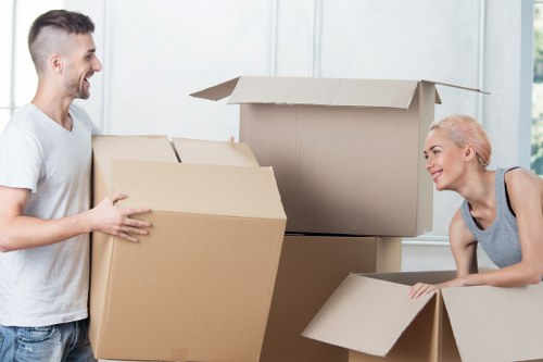 Secure loading of items into a removal van in Soho