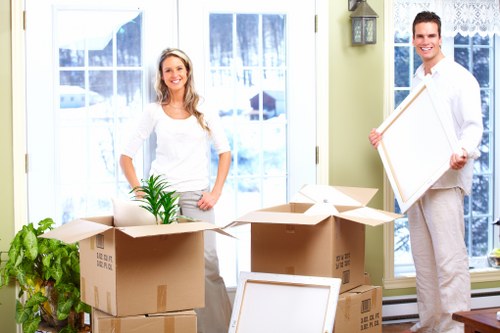 Careful loading of sofas and tables during Soho furniture removals