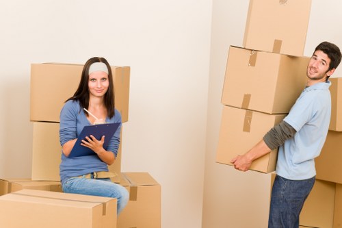 Careful handling of furniture during a Soho student relocation